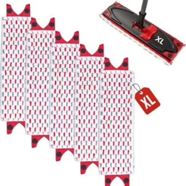 Städmoppar-Vileda Ultramax XL Mopp Refill 5-pack Mikrofiber Golvrengöringsdynor Kompatibla med Vileda