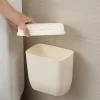 Soptunnor-Vit väggmonterad papperskorg för hushållsbruk, grossist, väggmonterad