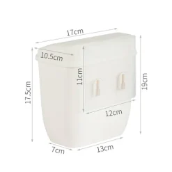 Soptunnor-Vit väggmonterad papperskorg för hushållsbruk, grossist, väggmonterad