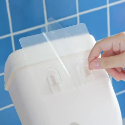 Soptunnor-Vit väggmonterad papperskorg för hushållsbruk, grossist, väggmonterad han[PL]