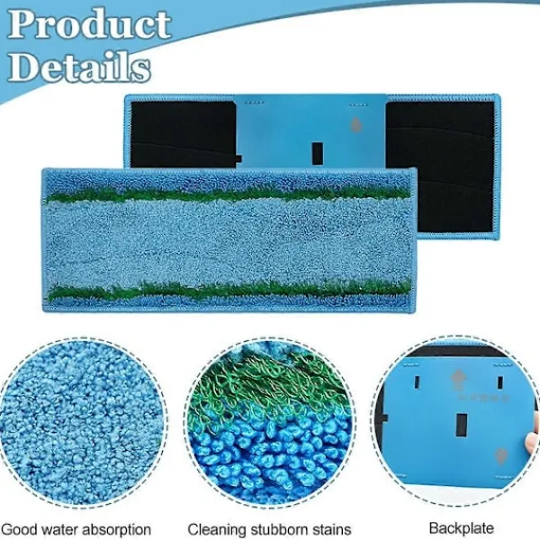 Städmoppar-Våta moppdukar för M6-serien (6110) (6012) (6112) (6113) Ultimat robotmopp Tillbehör Delar 3 st