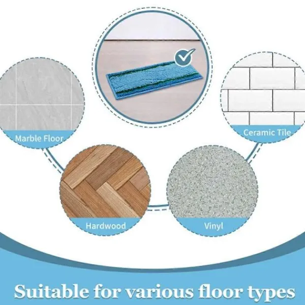 Städmoppar-Våta moppdukar för M6-serien (6110) (6012) (6112) (6113) Ultimat robotmopp Tillbehör Delar 3 st