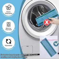 Städmoppar-Våta moppdukar för M6-serien (6110) (6012) (6112) (6113) Ultimat robotmopp Tillbehör Delar 3 st