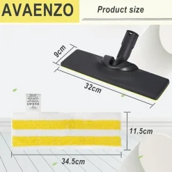 VUSZR Städmoppar-Set Golvmunstycke Kompatibelt med Kärcher Easyfix SC2 SC3 SC4 SC5 ångtvätt, 1 BRTTSD och TILLBEHÖR TILL DAMMSUGARE