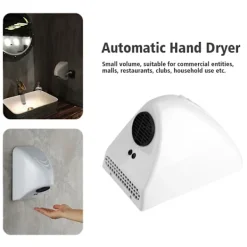 Torktumlare-600W Automatisk Induktions Kommersiell Handtork för Hushåll och Hotell