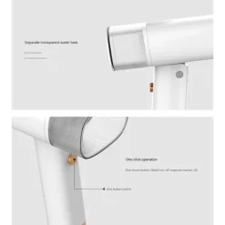 unbranded Strykjärn-1000W Elektrisk Strykjärn Tyg Klädångare ABS Textur för Enkel Packning