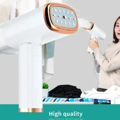 unbranded Strykjärn-1000W Elektrisk Strykjärn Tyg Klädångare ABS Textur för Enkel Packning