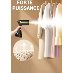 CL Ångtvättar-1500W Handhållen Ångare - Kraftfull Ånga på 20 Sekunder - 300ml Tank - Portabel och Resevänlig