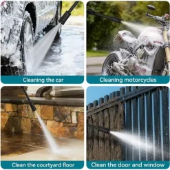 Yofidra Högtryckstvättar-2500W Högtryckstvätt, 250 Bar Biltvättmaskin, Två Vatteninloppslägen