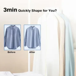 Ångtvättar-1000W hopfällbar handhållen minidamptång, keramisk non-stick-sula, 180° roterande handtag, 20s snabb uppvärmning, 2-i-1 bärbar ångstrykjärn