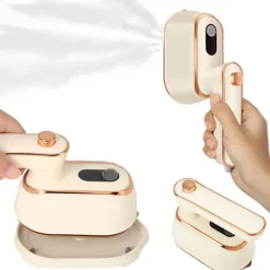 ATELA Strykjärn-1000w Mini Travel Steamer strykjärn,Handhållna bärbara ångkokare för kläder Liten klädångare Resestorlek Handhållet