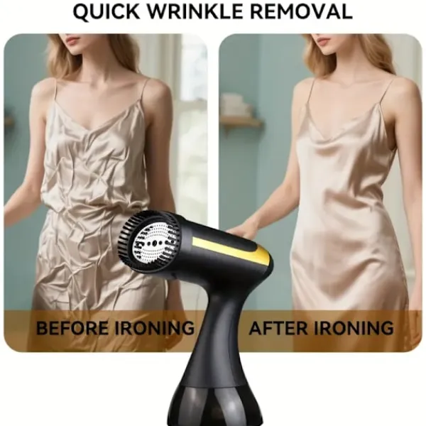 Ångtvättar-1500W Portabel Klädångare - 230V, Europeisk Kontakt, Plast, Skrynkelborttagning, Kompakt Design, Lämplig för Hem- och Resebruk (FQ) White