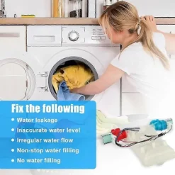 Tvättmaskiner-W11210459 Vatteninloppsventil för tvättmaskin ersätter W10838319 W10869799 Ps11757114 W11038711 W11210459vp