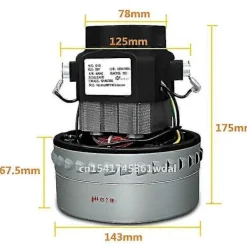 Dammsugare & Tillbehör-1500W 200V-240V 50HZ 143mm Diameter Universal Industriell Dammsugare Vattenabsorberande Motor Ersättning