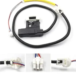 Tvättmaskiner-W11307244 W10682535 Ersättningslås för tvättmaskinslock (3 kablar) Passar för, Tvättmaskinslock Dörrlåsmontering