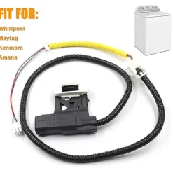 Tvättmaskiner-W11307244 W10682535 Ersättningslås för tvättmaskinslock (3 kablar) Passar för, Tvättmaskinslock Dörrlåsmontering
