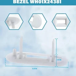 Tvättmaskiner-WH02X24399 Låsbleck för Tvättmaskinslock och WH01X24381 Ram för Tvättmaskinslock för och Toppmatad Tvättmaskin