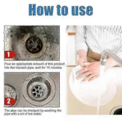 Rengöringsmedel-1-3X Avloppsrengörare, Wild Tornado Avloppsrengörare www 3 pcs