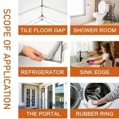 Skadedjur & Insekter-2x Djup Mögelborttagningsgel, Hushålls Mögelborttagningsgel för Kök Badrum Väggplattor Fläckar Diskbänk