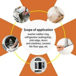 Skadedjur & Insekter-2x Djup Mögelborttagningsgel, Hushålls Mögelborttagningsgel för Kök Badrum Väggplattor Fläckar Diskbänk