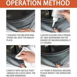 Skadedjur & Insekter-2x Djup Mögelborttagningsgel, Hushålls Mögelborttagningsgel för Kök Badrum Väggplattor Fläckar Diskbänk