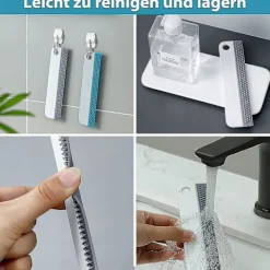 Fönsterrengöring-2x Fönsterrengörare, Duschskrapa, Silikonrengöringsskrapa för kök, badrum, bilspeglar ZD Q