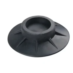 del Tvättmaskiner-4x Vibrationsdämpare - Gummifötter för Tvättmaskin Svart