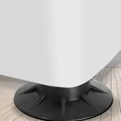 del Tvättmaskiner-4x Vibrationsdämpare - Gummifötter för Tvättmaskin Svart