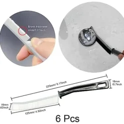Dammsugare & Tillbehör-23,5x12cm 6 stycken Fogborste, Multifunktionell Rengöringsborste, Spaltrengöringsborste, för Rengöring av Väggplattor, Fönsterkarmar