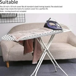 DAO Strykjärn-150x50cm Super Extra Bred Stort Elastiskt Ersättningsöverdrag Strykbräda Passar 138*38CM Brädor [DB]