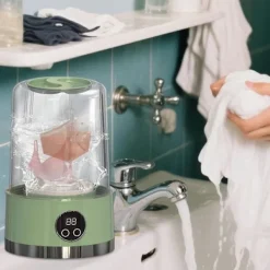 Tvättmaskiner-YE02 portabel minitvättmaskin, uppladdningsbar Kompatibel med resor lägenhet camping