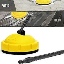 GIFT OF G Högtryckstvättar-Ytborste, högtryckstvätt för ytrengöring med förlängningsstång, runda verktyg för garageport