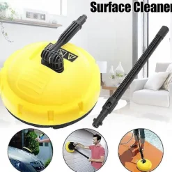 GIFT OF G Högtryckstvättar-Ytborste, högtryckstvätt för ytrengöring med förlängningsstång, runda verktyg för garageport