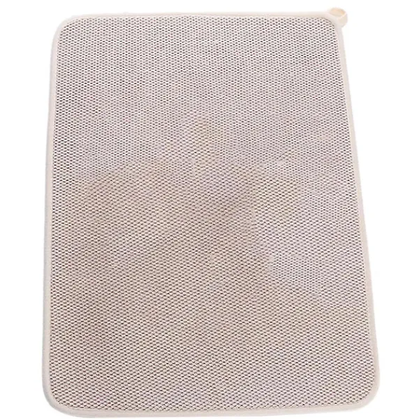 Svampar & Dukar-yyhh Diskunderlägg Mikrofiber Diskhandduksmatta, Superabsorberande, Mikrofiber Diskhandduksmatta Beige