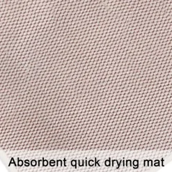 Svampar & Dukar-yyhh Diskunderlägg Mikrofiber Diskhandduksmatta, Superabsorberande, Mikrofiber Diskhandduksmatta Beige